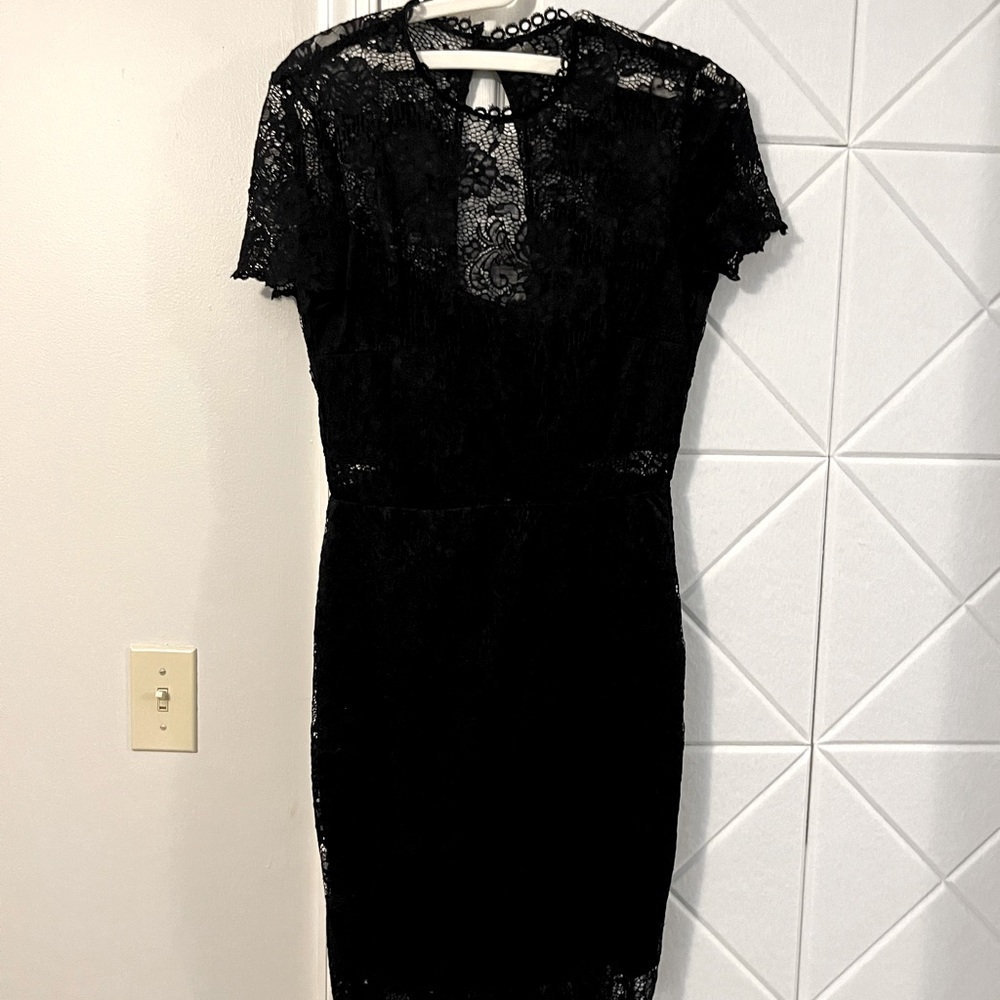 Women’s black lace dress